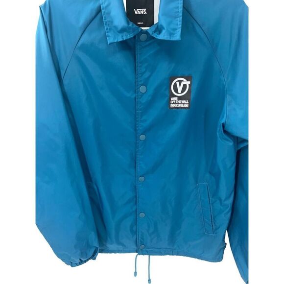 Vans Off The Wall Coach Jacket Blue Men’s size small - Picture 12 of 12